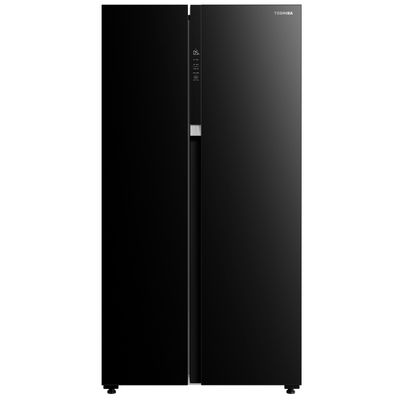 TOSHIBA Side by Side Refrigerator (20.6 Cubic, Black Mirror) GR-RS780WI-PGT(22)